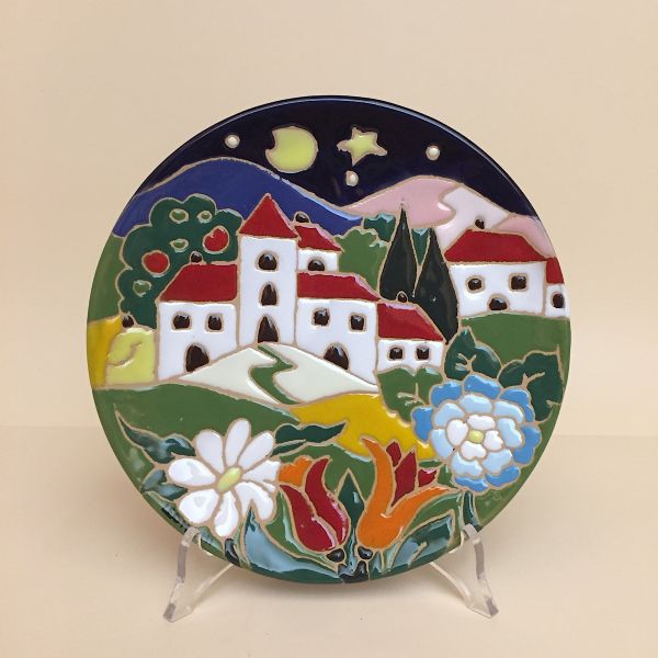 NB215B 20P - Plate cm.20d, Spring - Night scene